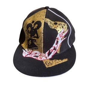 Bilt Gold and Black Snapback Hat